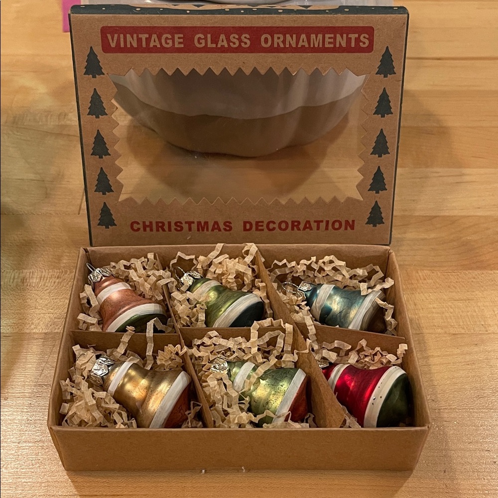 Midwest Seasons Reproduction “Vintage” Mini Bell Christmas Ornaments